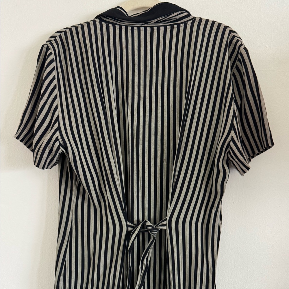 Striped Black and Grey Dress - Picture 3 of 3